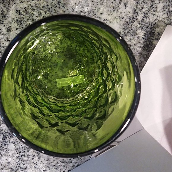 Unique, Handmade - Drinking Glass (Flower Vase) color green. - Picture 4 of 5